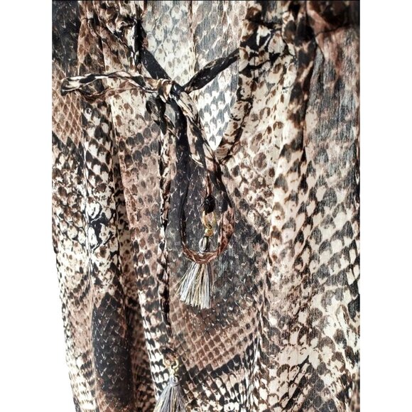 BLEU ROD BEATTIE Cover-up Swimwear Snake Skin Games Caftan Swimsuit Cover - Picture 4 of 9